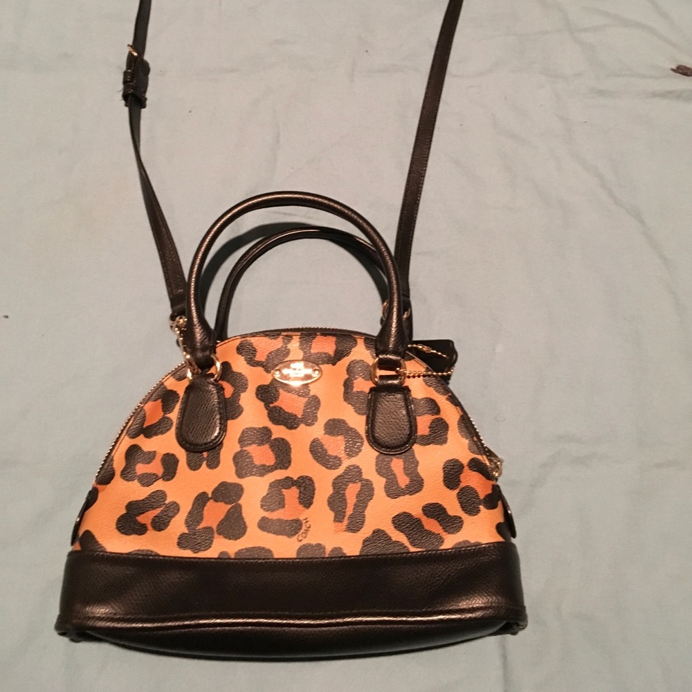 Coach small leather crossbody purse